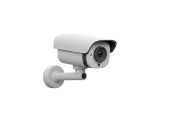 3D Render Security Camera Isolated on a Transparent Background