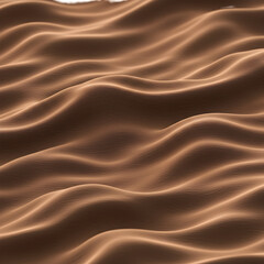 3D Rendered Abstract Wavy Brown Background with Soft Ripples Texture