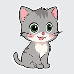 Adorable Kitty,Happy Cartoon Cat🐾💕
