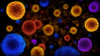 Molecular structures of fat cells glowing against a cosmic backdrop, illustrating the metabolic influence of nutrition.