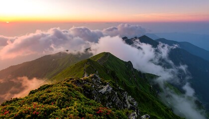 Mountain vista at sunrise (6)