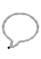 3D Rendered Gray Pipe Speech Bubble On Transparent Isolated Background