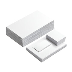 Stacks of blank white paper, stationery