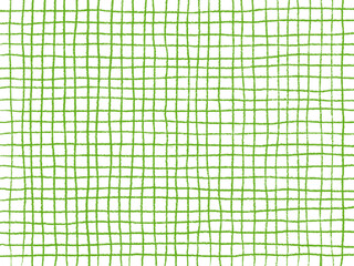 手描き背景　チェック　緑　クレヨン