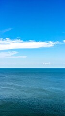 Obraz premium Vast blue sky and sea