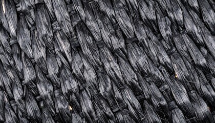 Close-up woven black texture