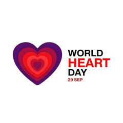 World heart day with heart shape isolated on transparent background