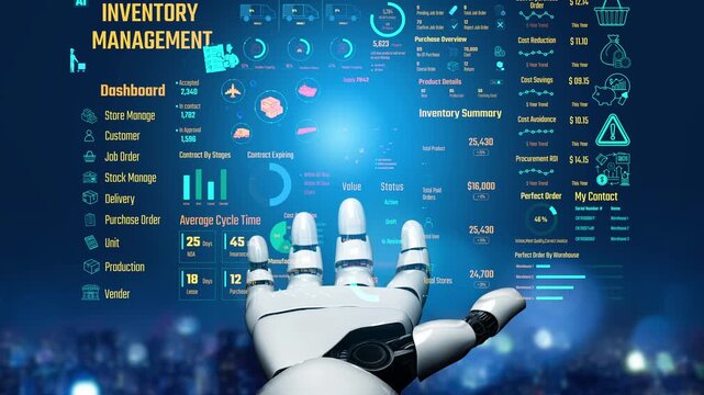 AI manages inventory dashboards through virtual assistant analytics, smart tracking systems, and artificial intelligence for warehouse and procurement efficiency. Thunk