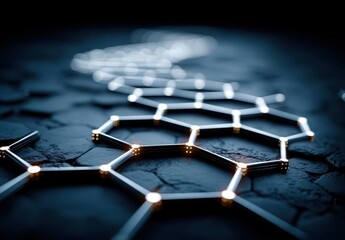 abstract background with hexagons