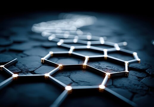 abstract background with hexagons