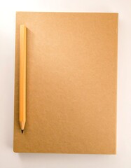 Notebook and pencil