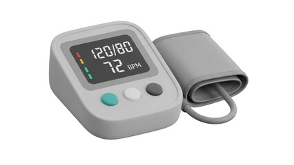 Medical Tensiometer Minimal Design on Transparent Background
