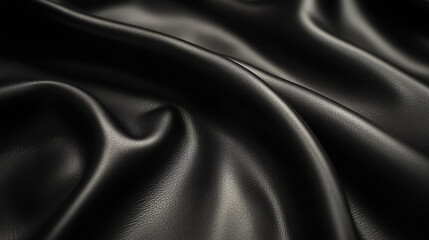 Smooth black faux leather surface with subtle texture, ideal for modern, stylish product designs, backgrounds, and luxury-themed visuals.