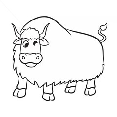 Yak Portrait Vector.eps