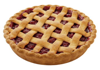 Lattice top cherry pie dessert food bakery pastry sweet homemade delicious