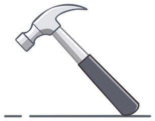 Simple Claw Hammer Vector Illustration for Construction and Repair