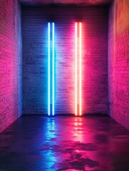 vibrant image of Neon lights wallpaper concept