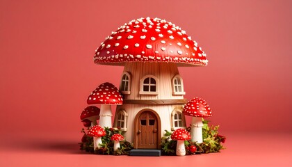 Mushroom house fairy tale