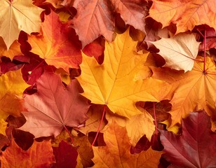 Fototapeta premium Colorful Autumn Maple Leaves Background