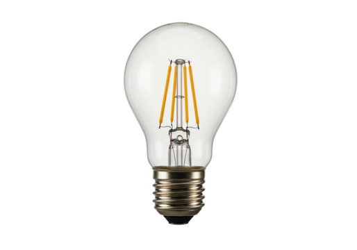Led light bulb clear glass filament energy efficient lighting