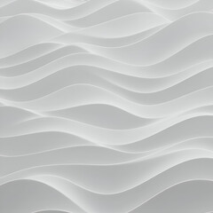 Obraz premium Abstract wavy pattern with smooth, light gray tones. Modern design with repeating undulating lines, ideal for interior design inspiration.