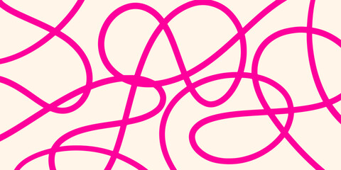 Abstract doodle lines. Wavy lines on white background. Abstract hand drawn background.