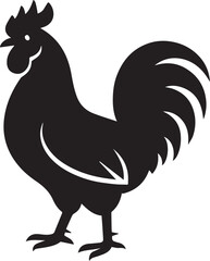 cock silhouette vector