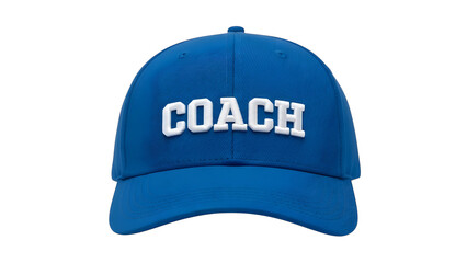 Buy blue coach cap online official coach baseball cap for men and women stylish headwear accessory on transparent background