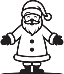Santa Claus Vector Silhouette