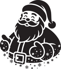 Santa Claus Vector Silhouette