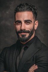 Fototapeta premium Professional business person in a stylish business suit