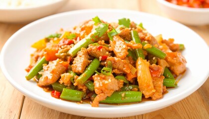 Pork and Green Bean Stir Fry