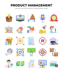 Product Management Icons. A Collection of 25 Essential Icons for Business