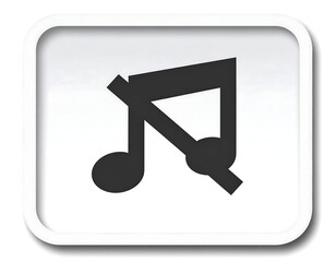 Music icon, muted