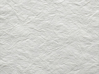 White Crumpled and Textured Handmade Paper Background