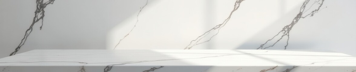 Elegant marble table, white stucco backdrop, dramatic light , backdrop, surface, aesthetic