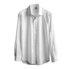 White dress shirt, long sleeves, button-down, on hanger
