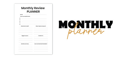 monthly,planner,layout modern flat vector illustration for structured schedule design vector graphic for time management