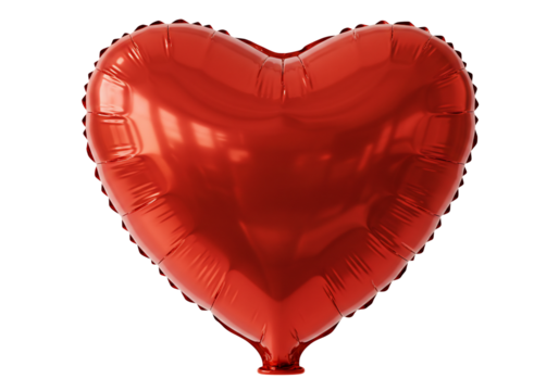 Red heart shaped balloon shiny foil balloon romantic decoration love symbol valentines day party decoration anniversary celebration festive air balloon