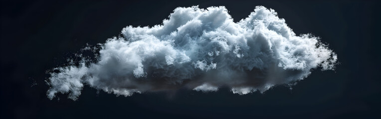 Obraz premium Dramatic White Cloud Against Blue Sky for Weather and Nature Concept Design