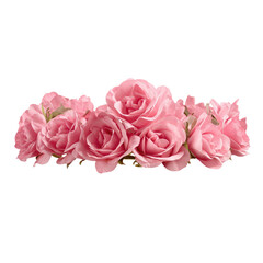 Delicate pink rose garland