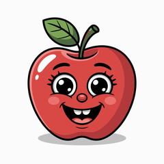 red apple cartoon