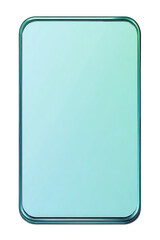 Blank, light teal smartphone mockup