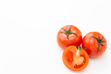 トマト　白バック