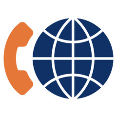 Voip solid color icon