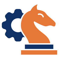 Strategy solid color icon