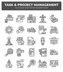 25 Task & Project Management Icons: Streamline Your Workflow