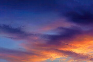 Colorful sunset cloudscape