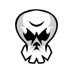 Cool skull logo. Skull vector illustration.