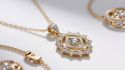 Luxury Jewelry Design. Professional Product Photo, Diamond